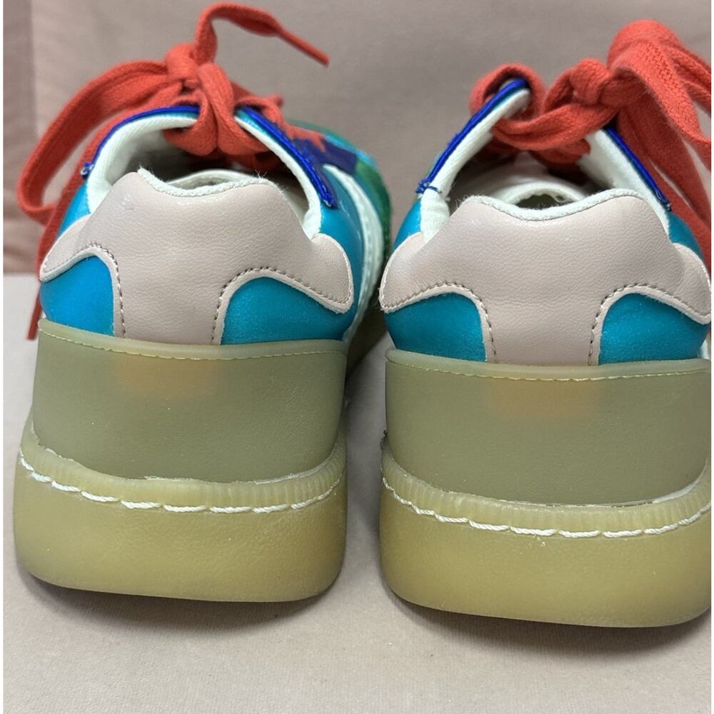 MIA Vesta Womens Shoes Size 7 Metallic Lace Up Blue, Green Sneakers Casual - Picture 5 of 6